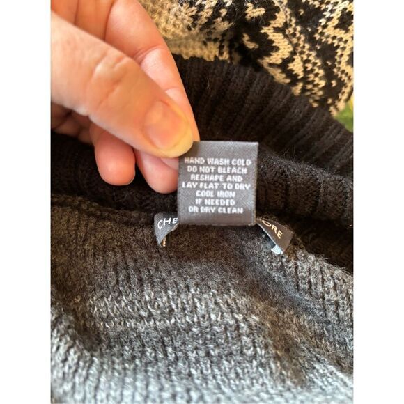 Chelsea and Theodore gray black open cardigan size XL - Picture 3 of 11